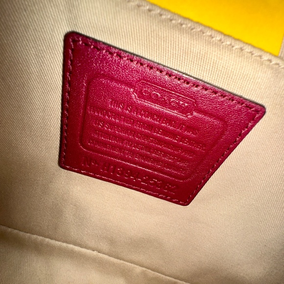 Coach Legacy Flight Bag Crossbody Adjustable Length Chain & Tassels, Port Color - Picture 14 of 14